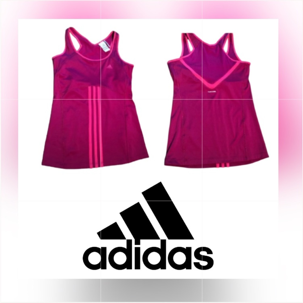 ADIDAS Pink Climacool Tank Top w/ Built-in Bra! New w/o Tags!!! Size S